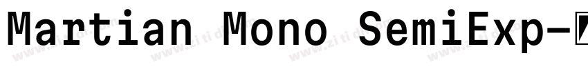 Martian Mono SemiExp字体转换